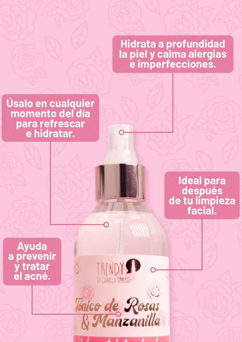 Tónico de Rosas Agua de Rosas Trendy 240ml